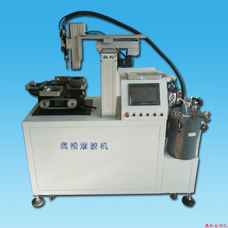 Rotary type AB double liquid automatic glue filling machine